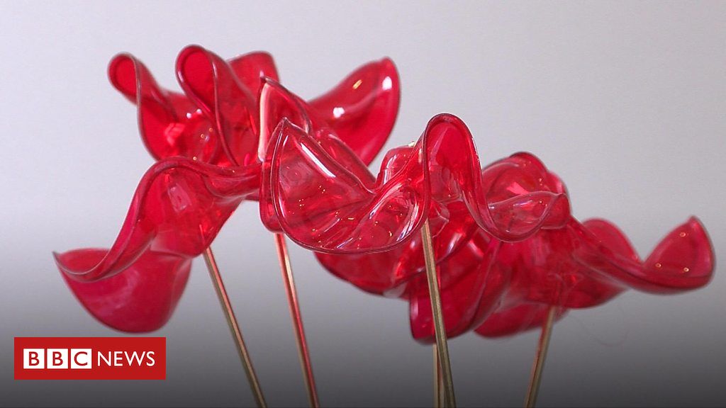Norwich student artist uses junk plastic to make artwork