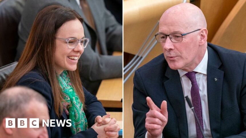 Kate Forbes backs John Swinney for first minister